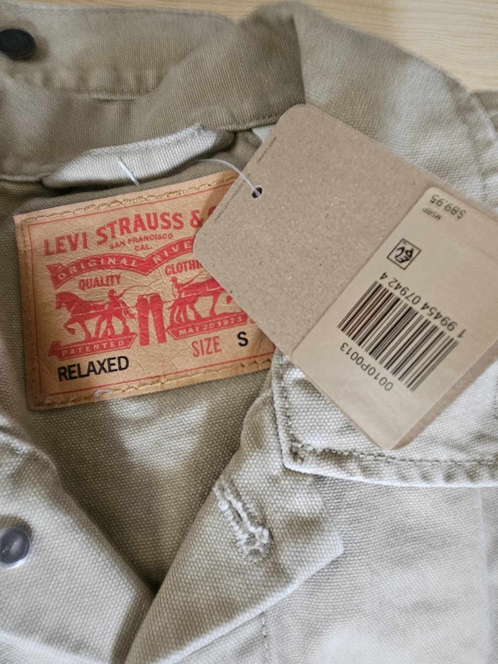 Levi's Men's Beige/Tan Denim Embarcadero Station Trucker Jacket - Picture 3 of 5